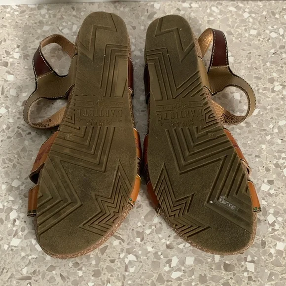 L’Artiste by Spring Step Leather Sandals Women’s Multicolor US 7.5 EU 38 - Picture 11 of 13